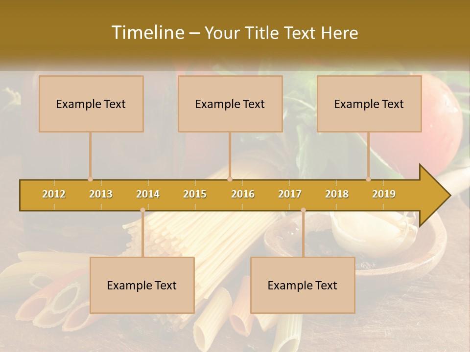 A Wooden Table Topped With Lots Of Different Types Of Food PowerPoint Template