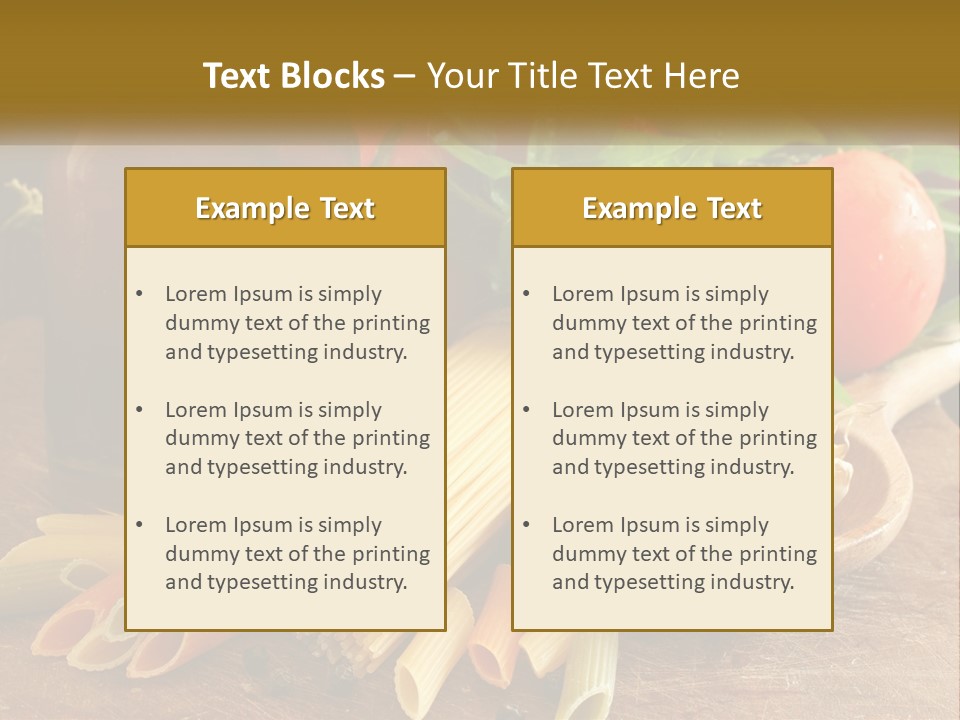 A Wooden Table Topped With Lots Of Different Types Of Food PowerPoint Template