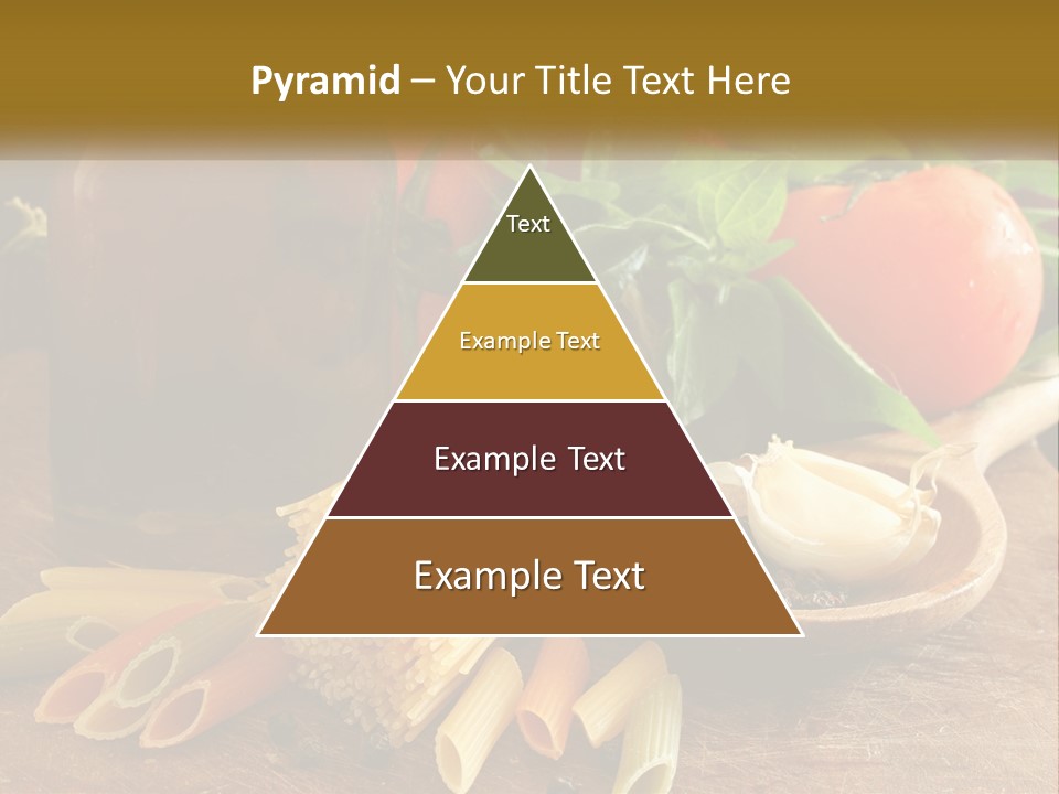 A Wooden Table Topped With Lots Of Different Types Of Food PowerPoint Template
