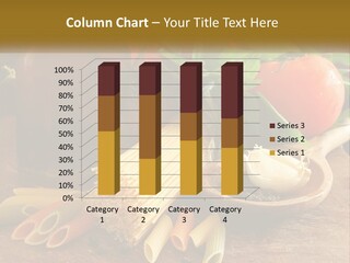 A Wooden Table Topped With Lots Of Different Types Of Food PowerPoint Template