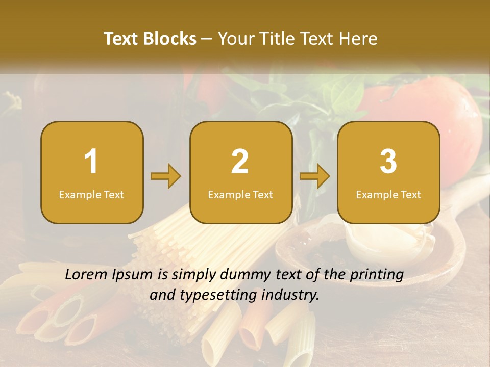 A Wooden Table Topped With Lots Of Different Types Of Food PowerPoint Template