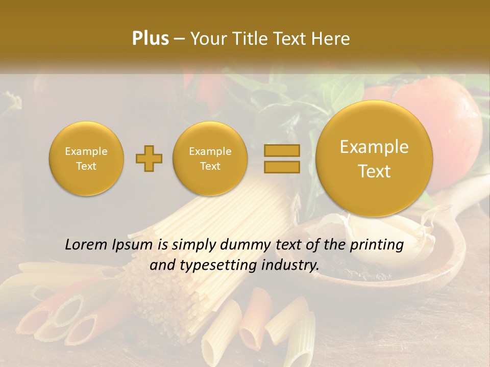 A Wooden Table Topped With Lots Of Different Types Of Food PowerPoint Template