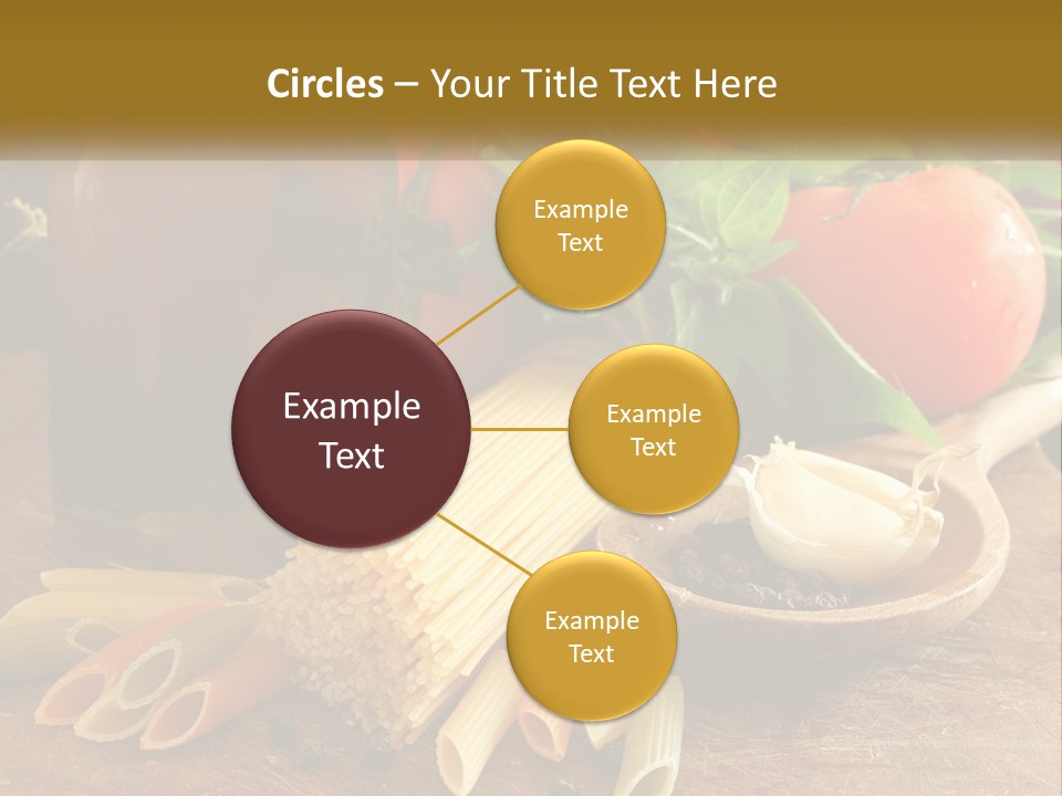 A Wooden Table Topped With Lots Of Different Types Of Food PowerPoint Template