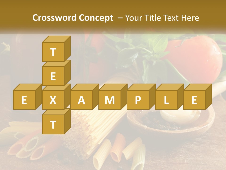 A Wooden Table Topped With Lots Of Different Types Of Food PowerPoint Template