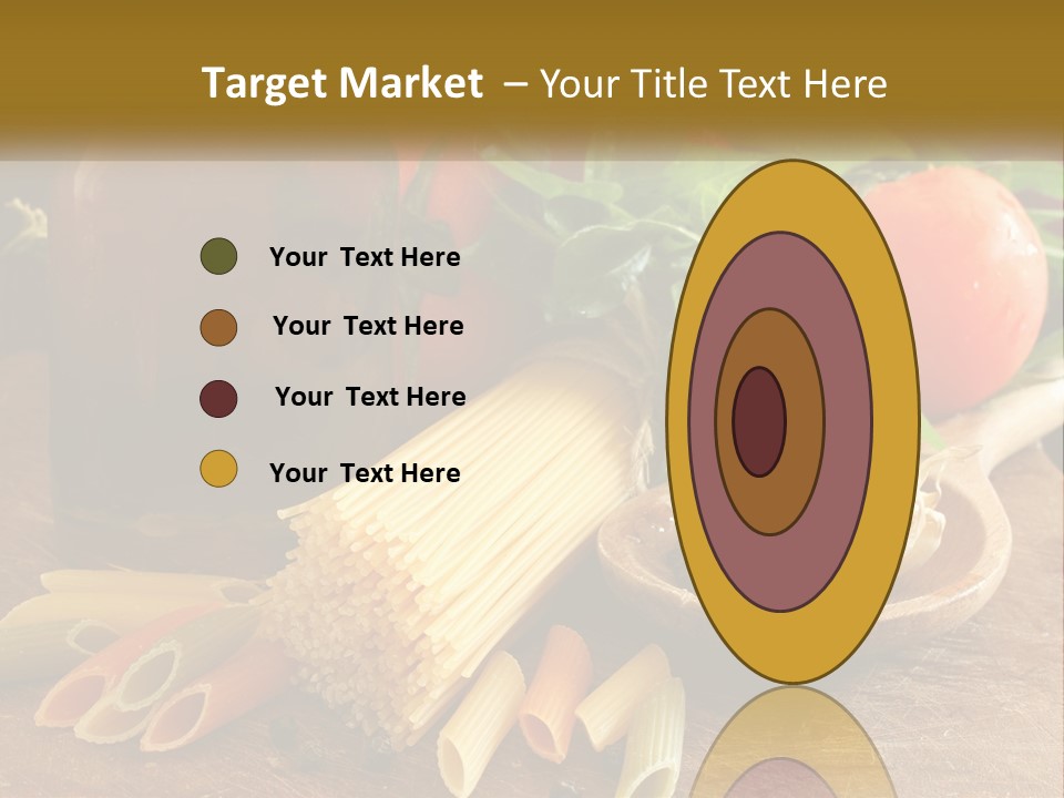 A Wooden Table Topped With Lots Of Different Types Of Food PowerPoint Template