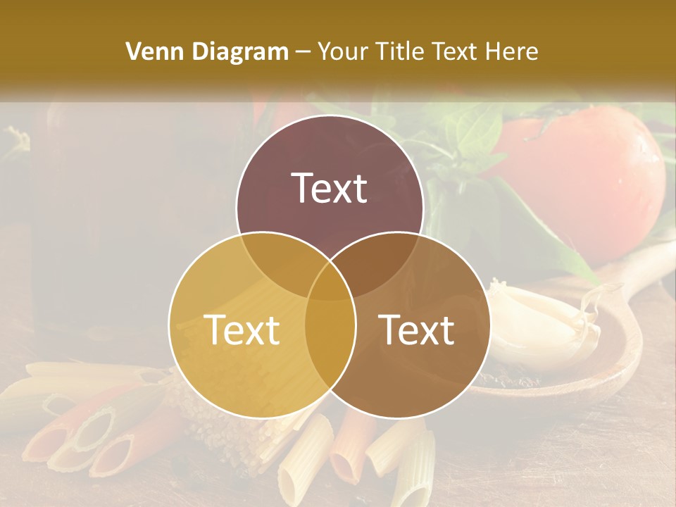 A Wooden Table Topped With Lots Of Different Types Of Food PowerPoint Template