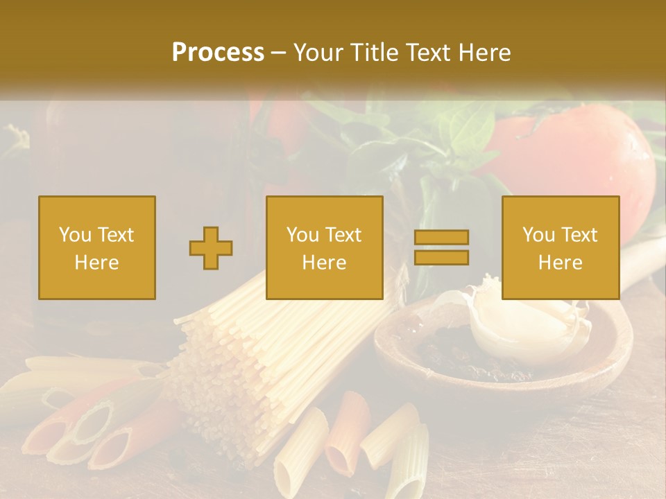 A Wooden Table Topped With Lots Of Different Types Of Food PowerPoint Template
