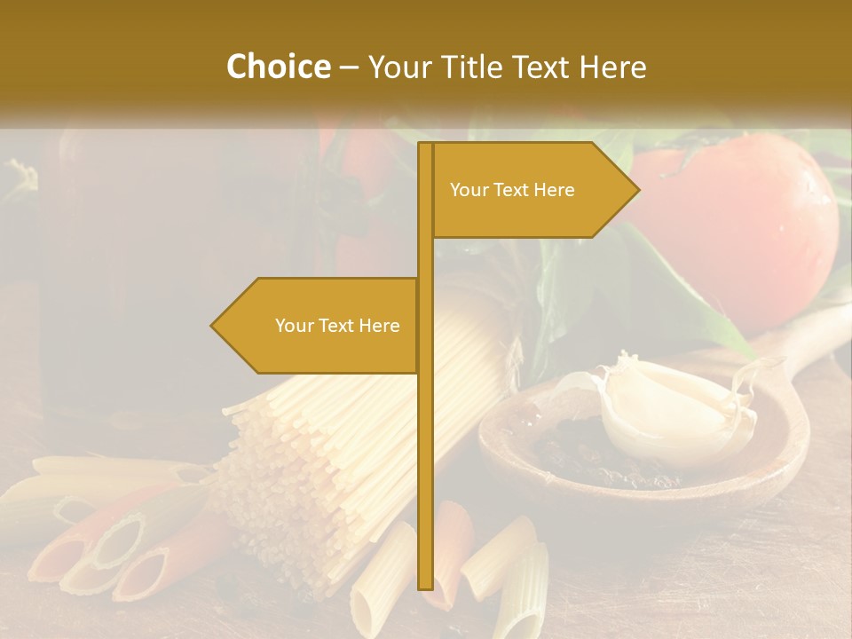 A Wooden Table Topped With Lots Of Different Types Of Food PowerPoint Template