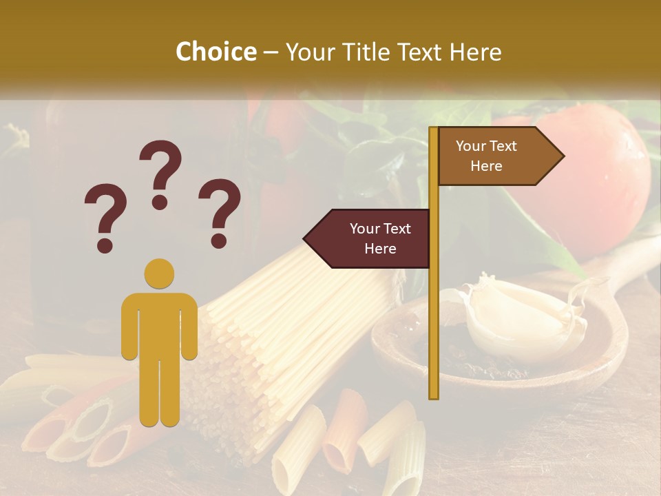 A Wooden Table Topped With Lots Of Different Types Of Food PowerPoint Template