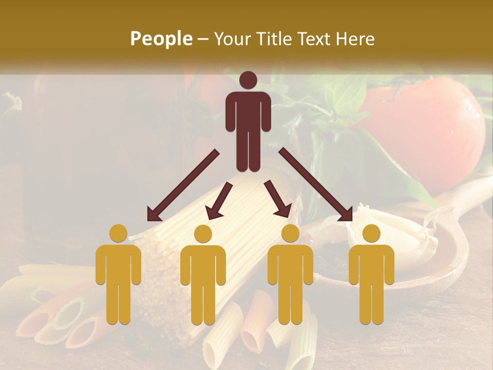 A Wooden Table Topped With Lots Of Different Types Of Food PowerPoint Template