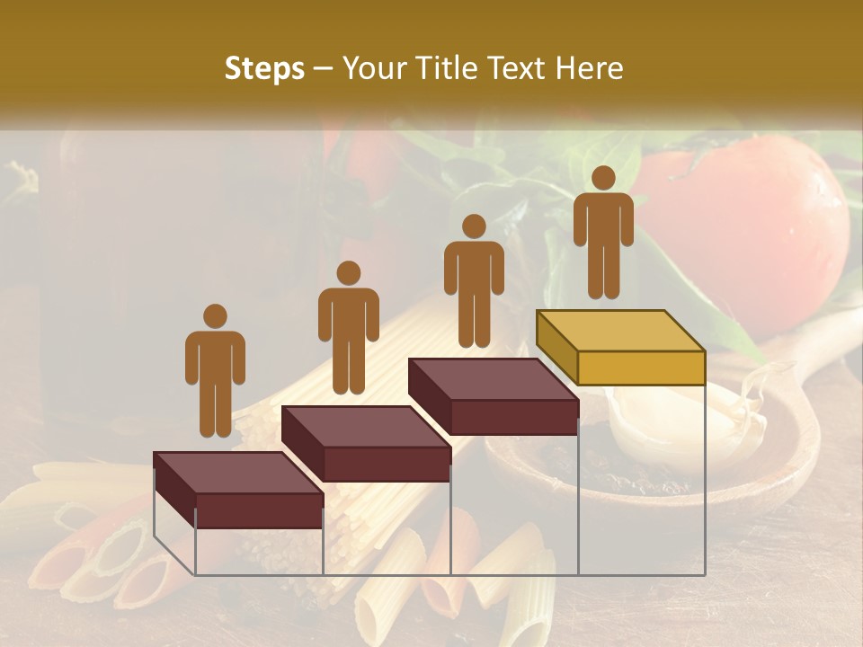 A Wooden Table Topped With Lots Of Different Types Of Food PowerPoint Template