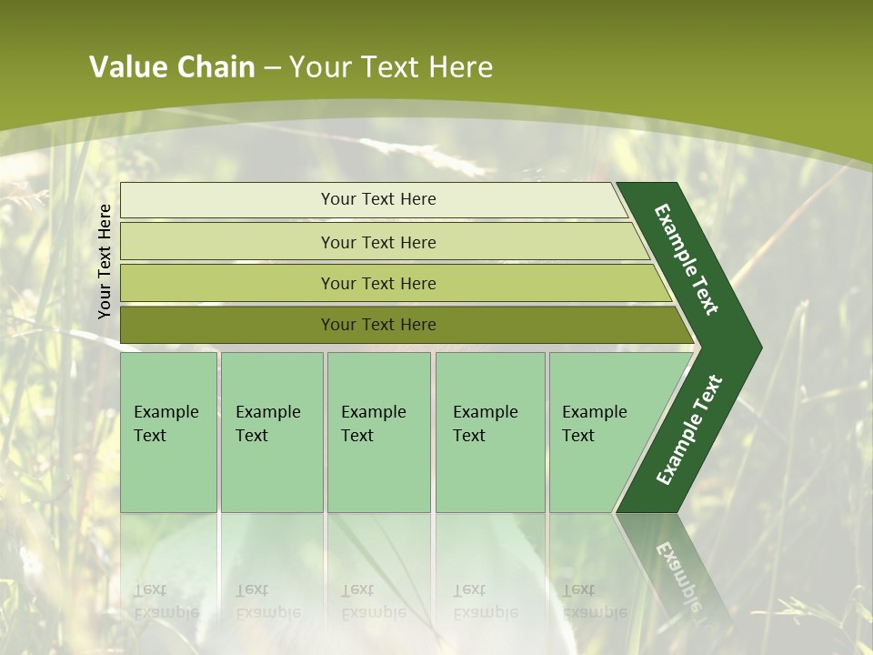 A Dog Is Sitting In The Tall Grass PowerPoint Template