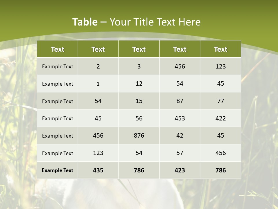 A Dog Is Sitting In The Tall Grass PowerPoint Template