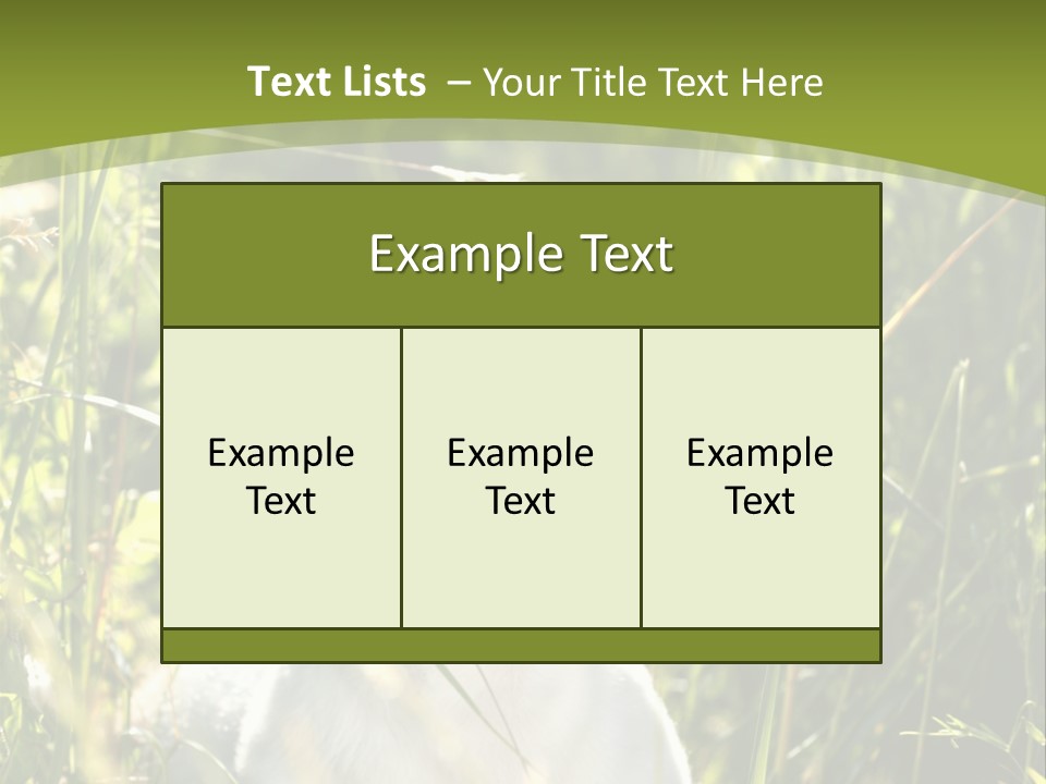 A Dog Is Sitting In The Tall Grass PowerPoint Template