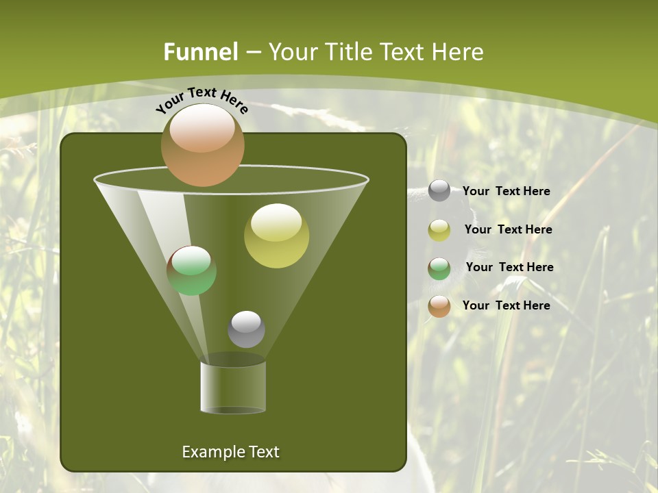 A Dog Is Sitting In The Tall Grass PowerPoint Template