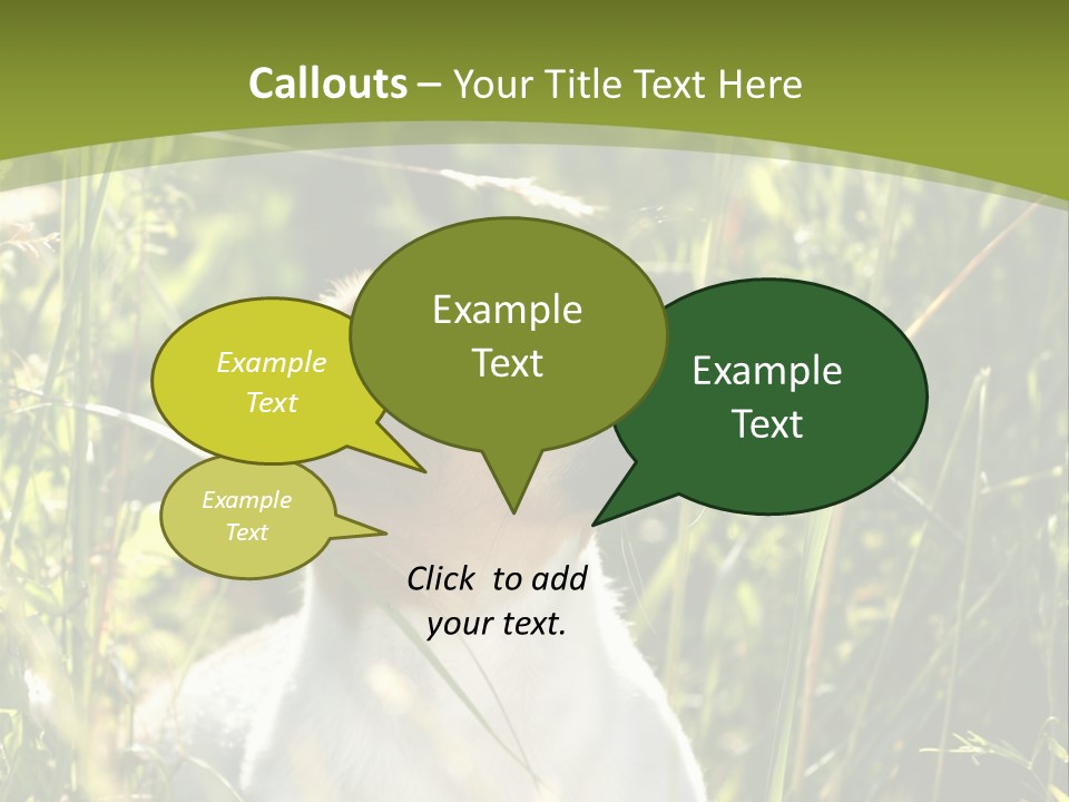 A Dog Is Sitting In The Tall Grass PowerPoint Template
