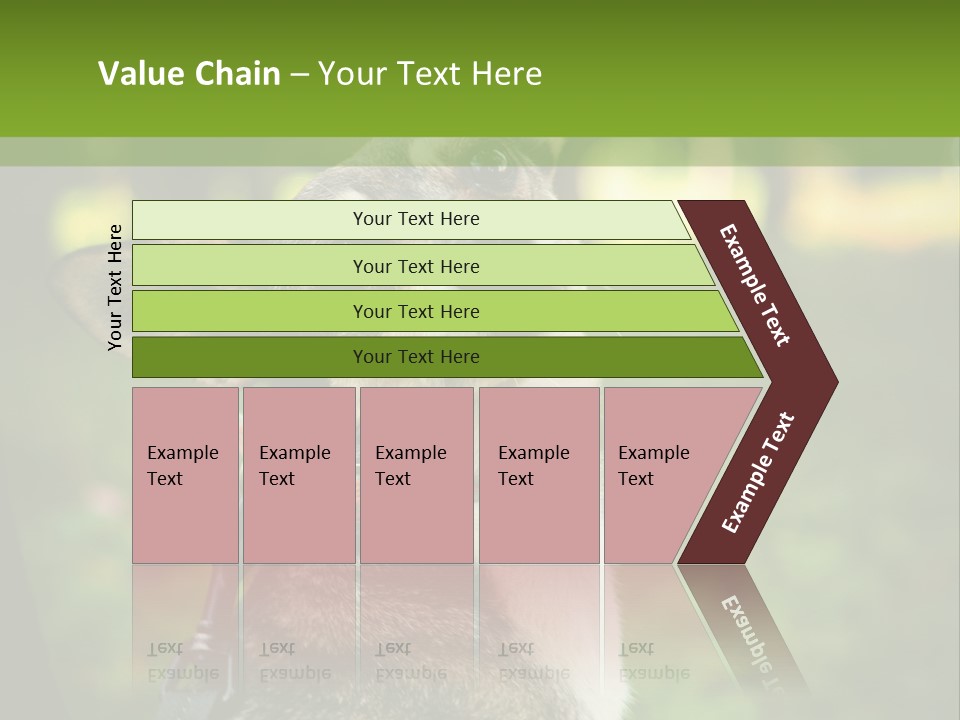 A Dog Sitting In The Grass Powerpoint Template PowerPoint Template