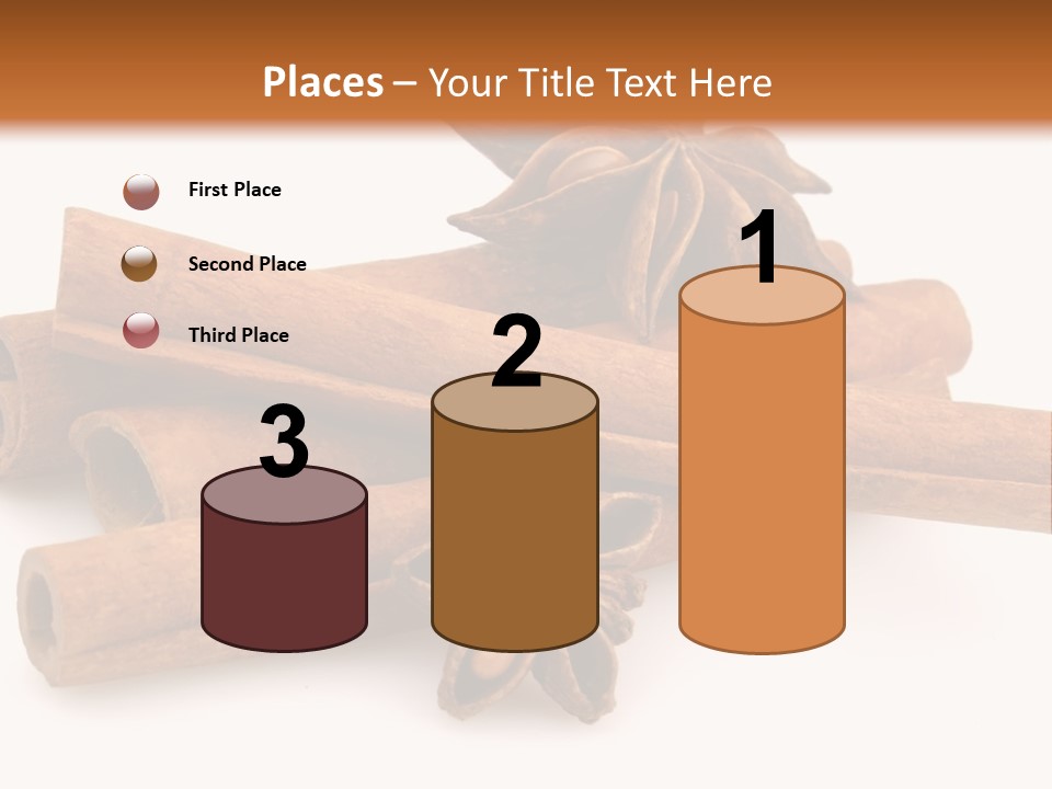 A Pile Of Cinnamons With A Star Anise On Top PowerPoint Template