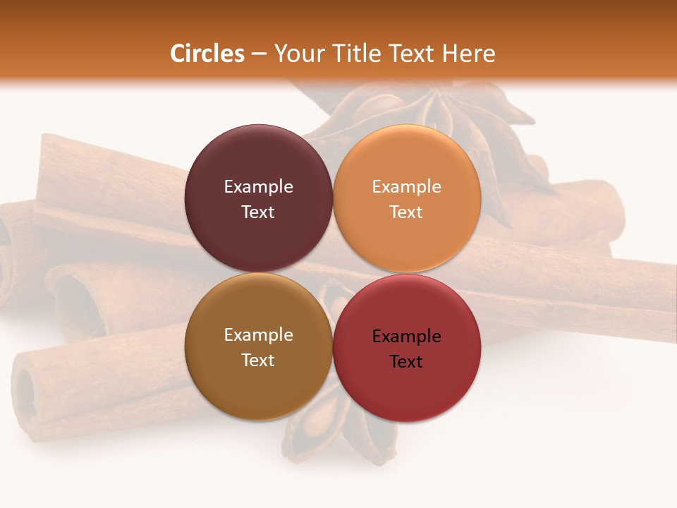 A Pile Of Cinnamons With A Star Anise On Top PowerPoint Template