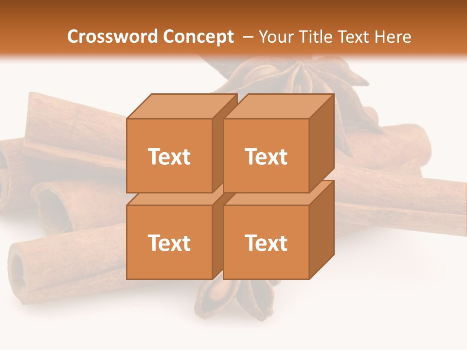 A Pile Of Cinnamons With A Star Anise On Top PowerPoint Template