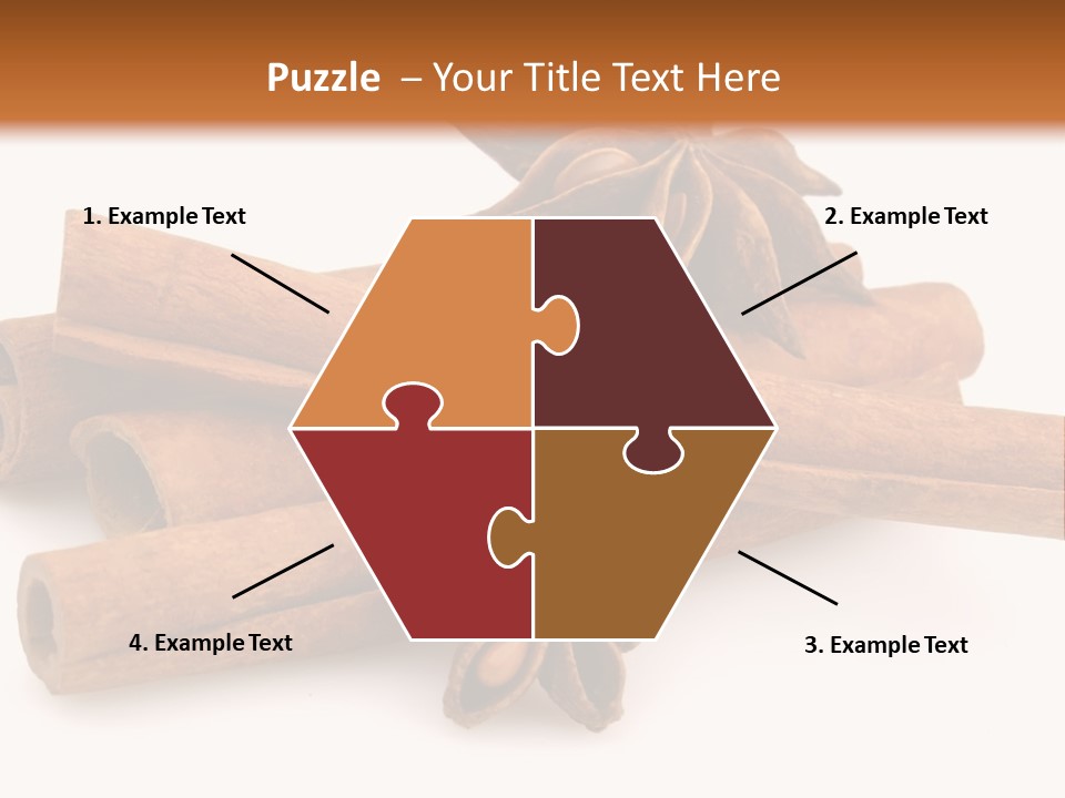 A Pile Of Cinnamons With A Star Anise On Top PowerPoint Template