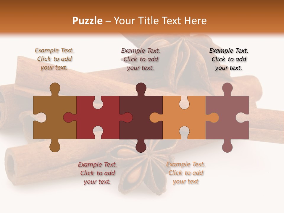 A Pile Of Cinnamons With A Star Anise On Top PowerPoint Template