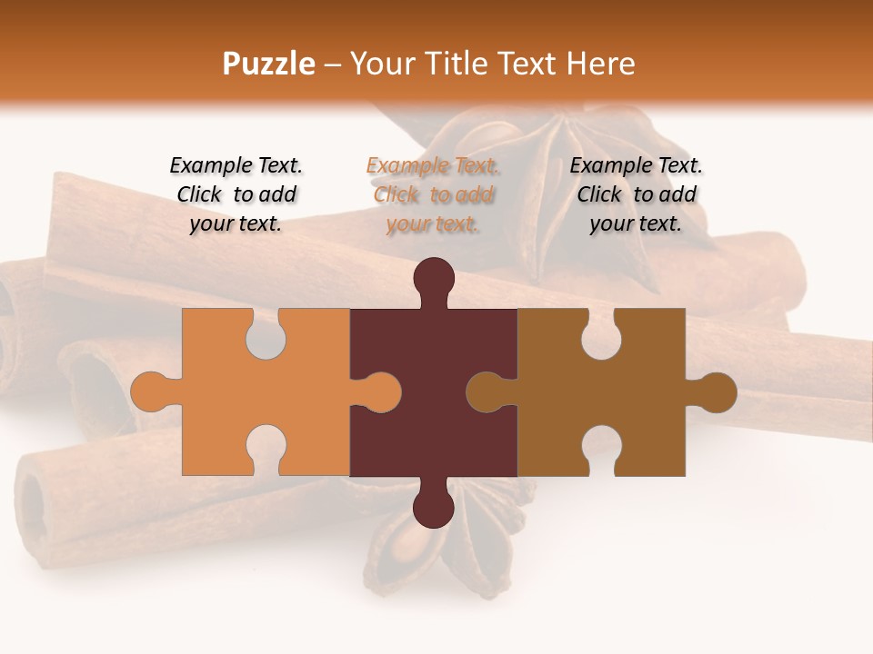 A Pile Of Cinnamons With A Star Anise On Top PowerPoint Template