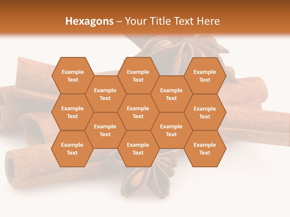 A Pile Of Cinnamons With A Star Anise On Top PowerPoint Template