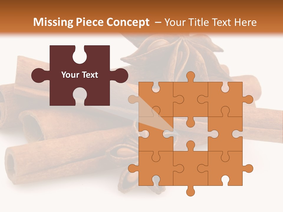 A Pile Of Cinnamons With A Star Anise On Top PowerPoint Template