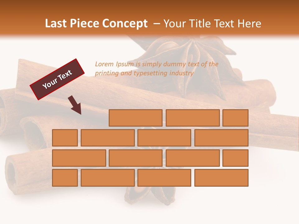 A Pile Of Cinnamons With A Star Anise On Top PowerPoint Template