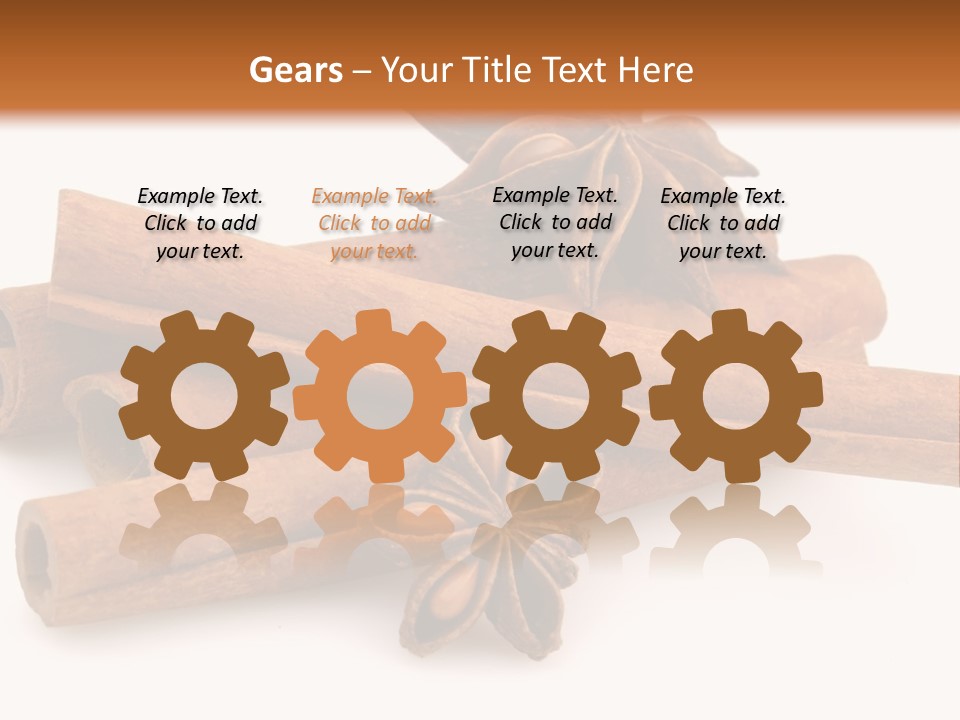 A Pile Of Cinnamons With A Star Anise On Top PowerPoint Template