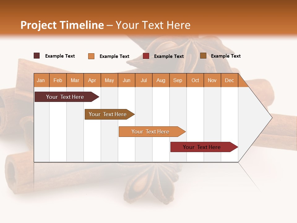 A Pile Of Cinnamons With A Star Anise On Top PowerPoint Template