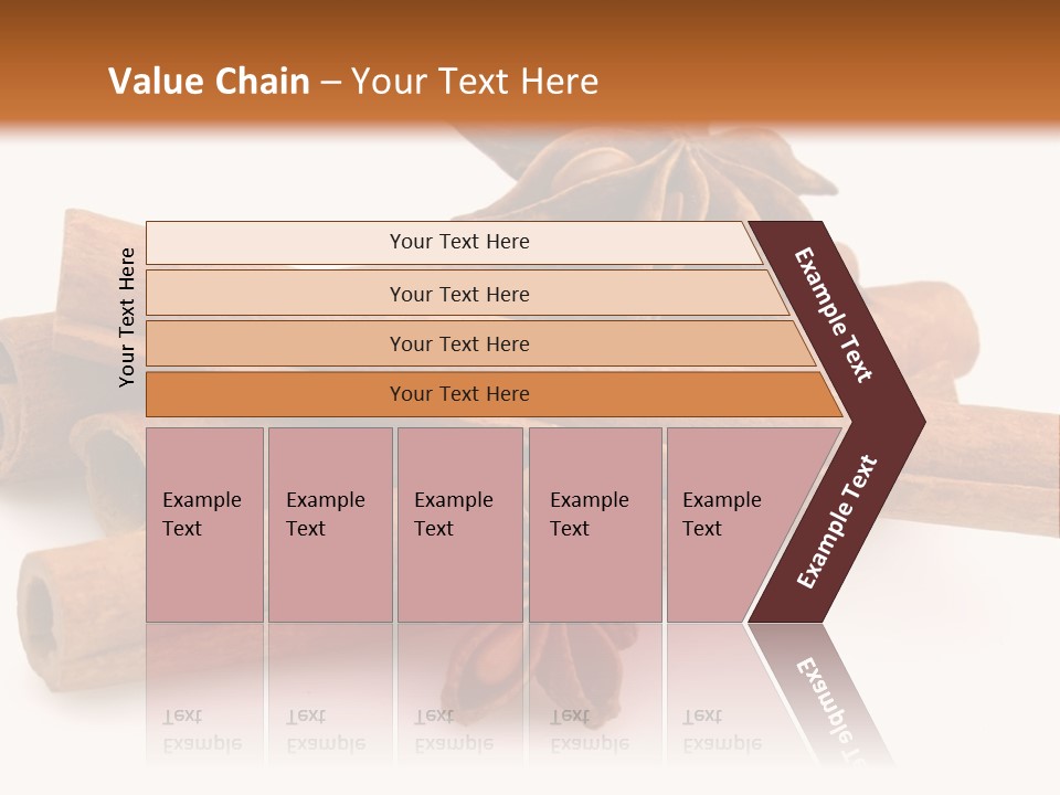 A Pile Of Cinnamons With A Star Anise On Top PowerPoint Template