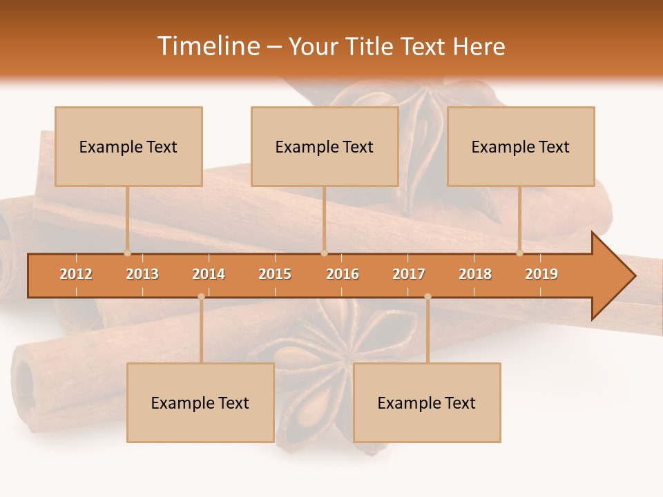 A Pile Of Cinnamons With A Star Anise On Top PowerPoint Template