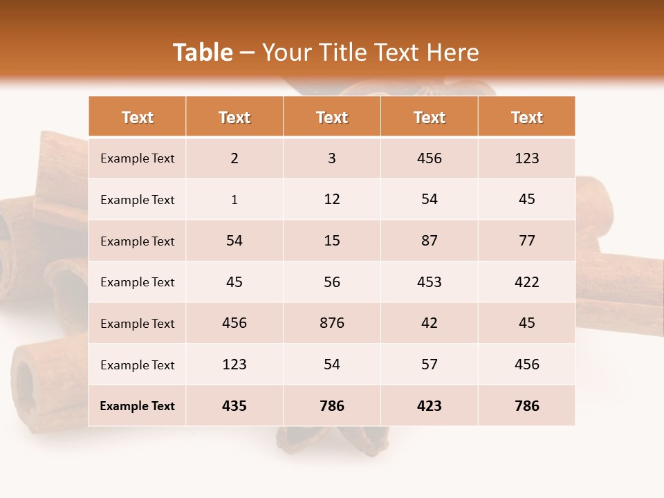 A Pile Of Cinnamons With A Star Anise On Top PowerPoint Template