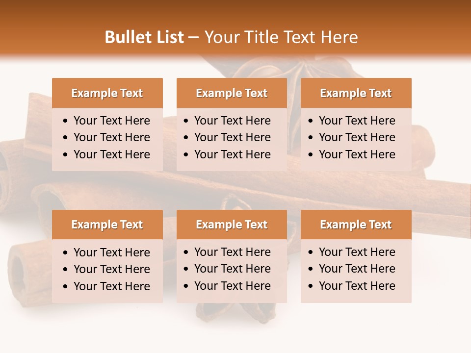 A Pile Of Cinnamons With A Star Anise On Top PowerPoint Template