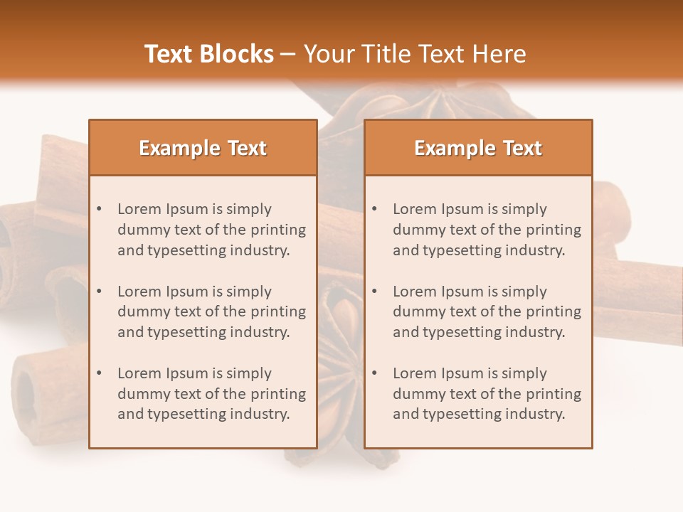 A Pile Of Cinnamons With A Star Anise On Top PowerPoint Template