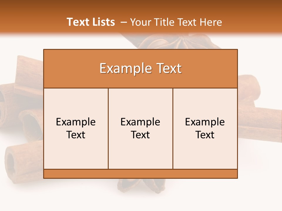 A Pile Of Cinnamons With A Star Anise On Top PowerPoint Template