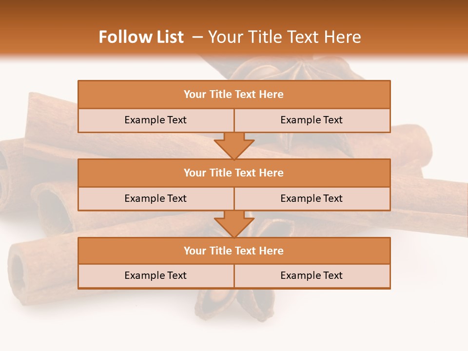 A Pile Of Cinnamons With A Star Anise On Top PowerPoint Template