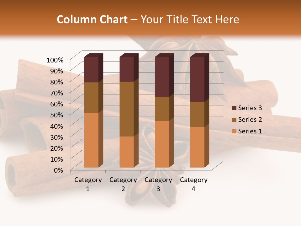 A Pile Of Cinnamons With A Star Anise On Top PowerPoint Template