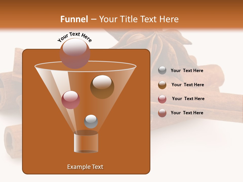 A Pile Of Cinnamons With A Star Anise On Top PowerPoint Template