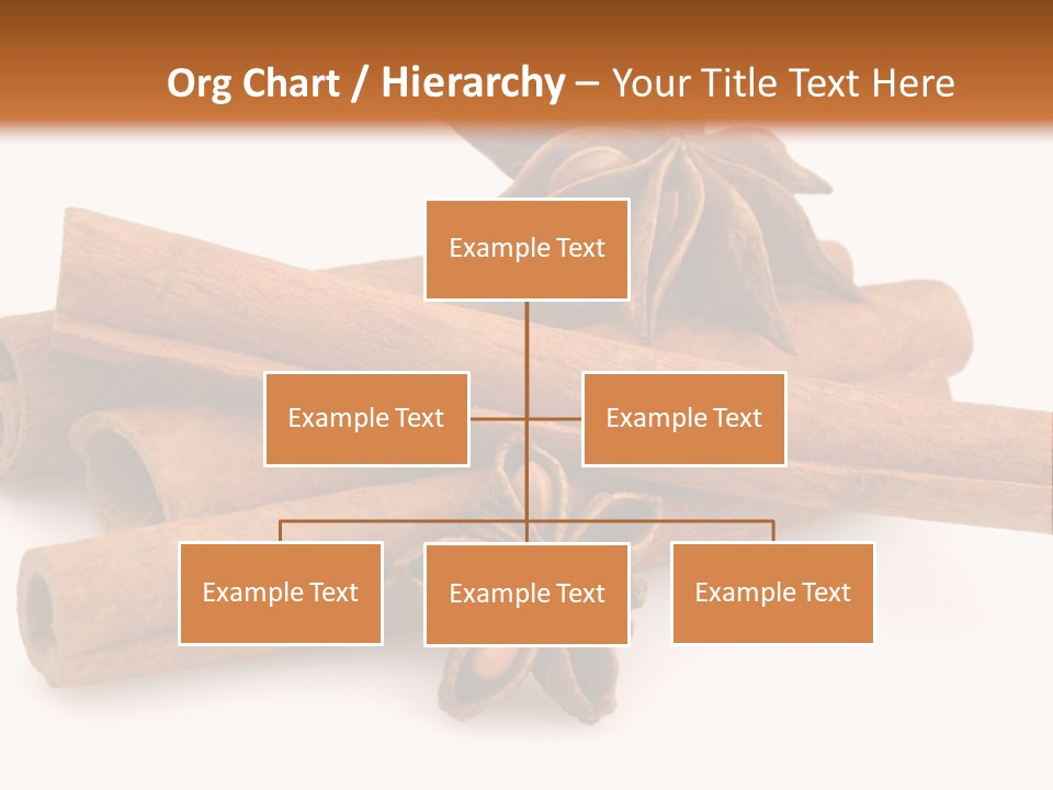 A Pile Of Cinnamons With A Star Anise On Top PowerPoint Template