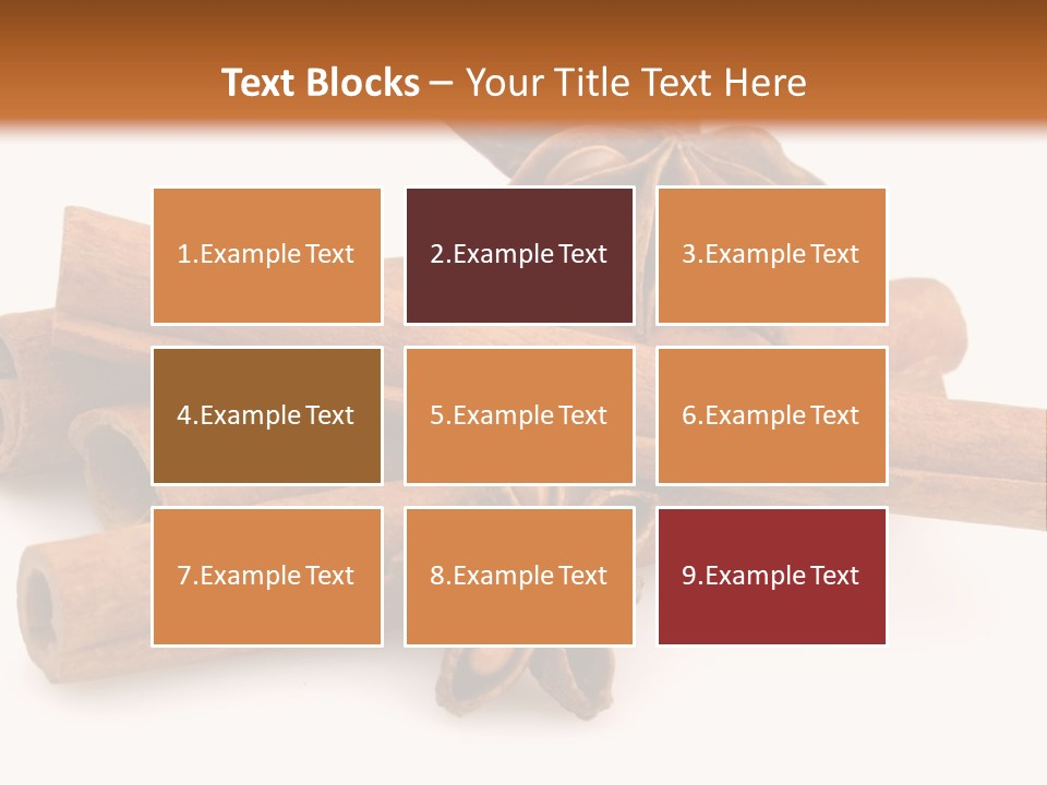 A Pile Of Cinnamons With A Star Anise On Top PowerPoint Template