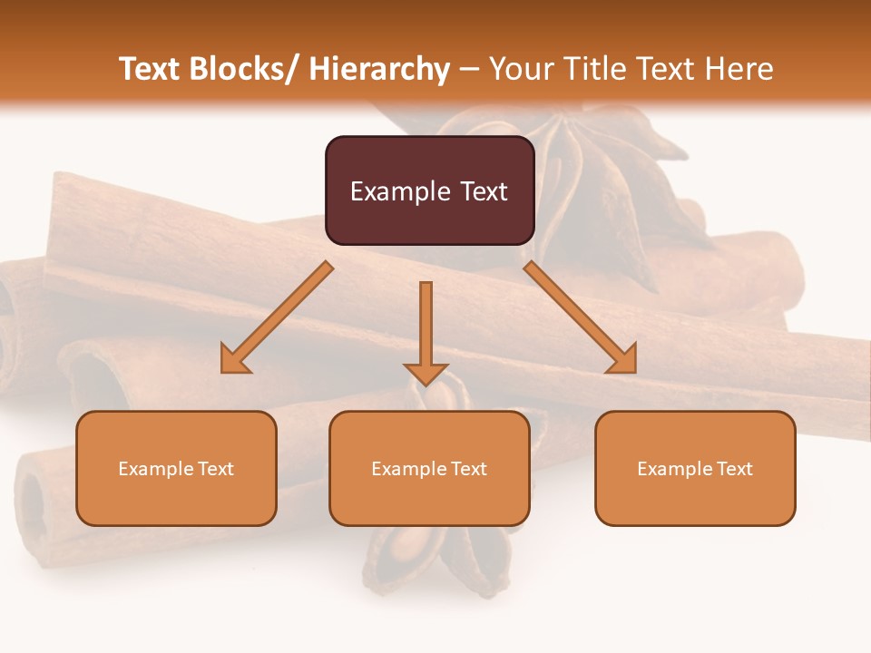 A Pile Of Cinnamons With A Star Anise On Top PowerPoint Template