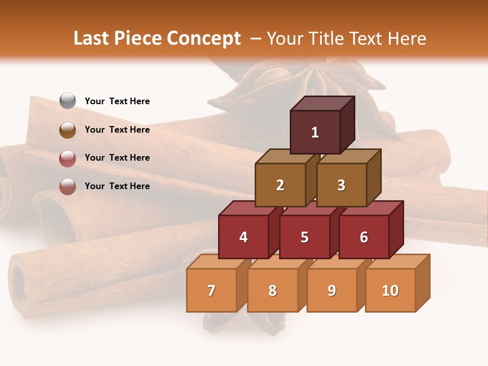 A Pile Of Cinnamons With A Star Anise On Top PowerPoint Template