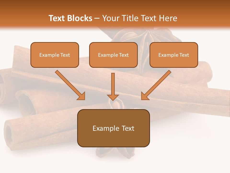 A Pile Of Cinnamons With A Star Anise On Top PowerPoint Template