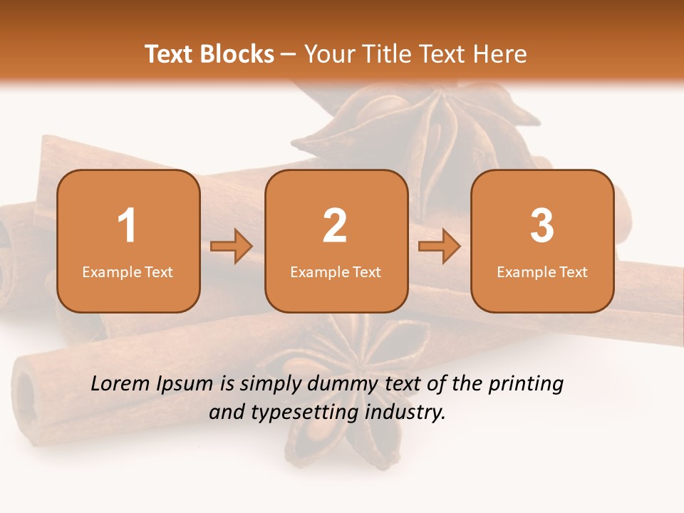 A Pile Of Cinnamons With A Star Anise On Top PowerPoint Template