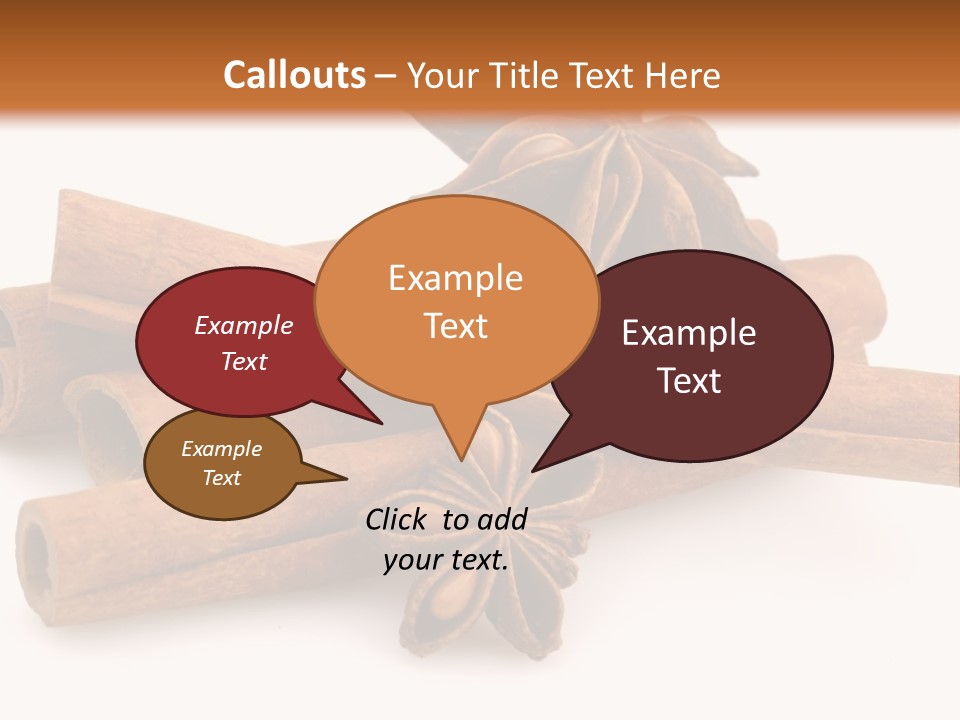 A Pile Of Cinnamons With A Star Anise On Top PowerPoint Template