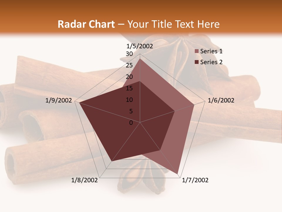 A Pile Of Cinnamons With A Star Anise On Top PowerPoint Template