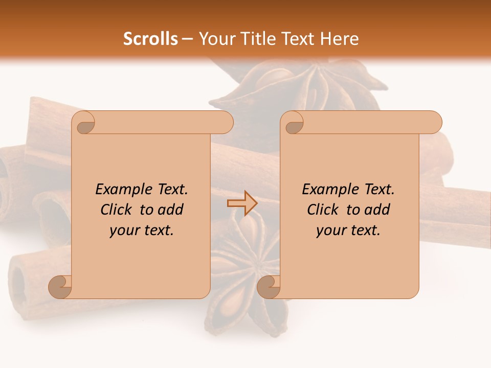A Pile Of Cinnamons With A Star Anise On Top PowerPoint Template